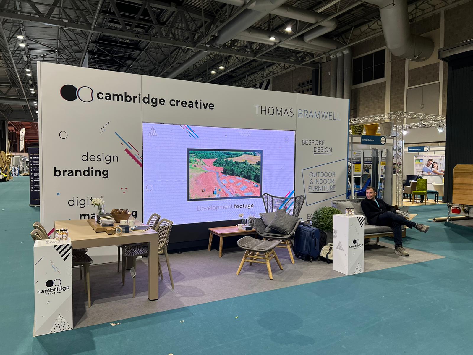 Cambridge Creative | Holiday Park & Resort Innovation 2021 Stand
